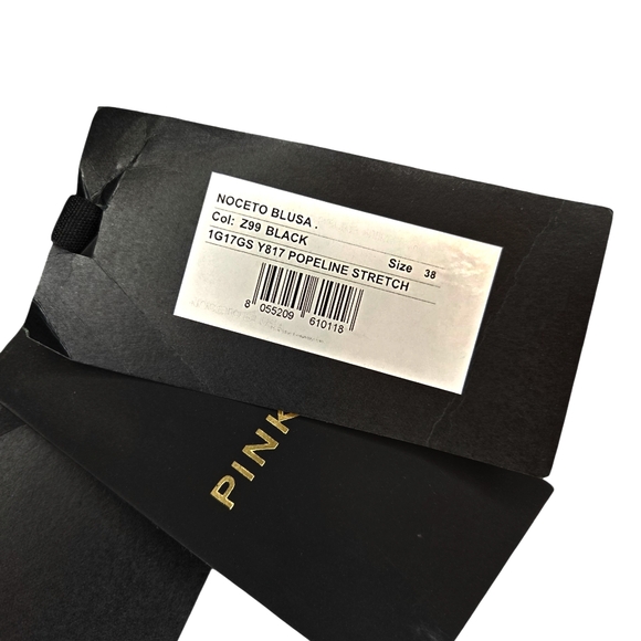 Anthropologie Pinko Noceto Stretch Blouse Size 38 - Picture 6 of 10